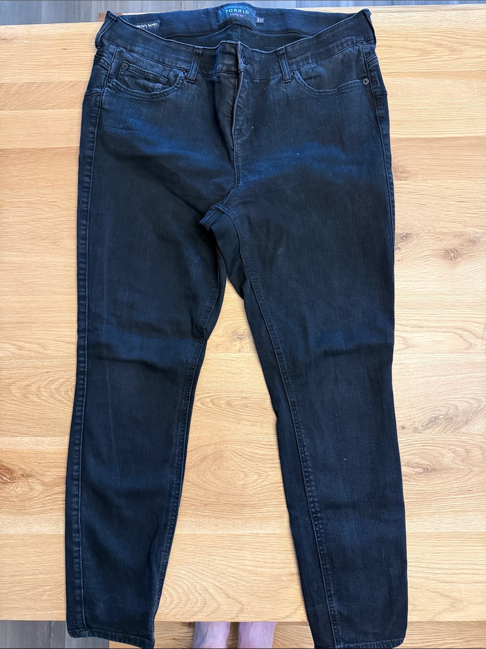torrid Black High-Rise Skinny Jeans (8)